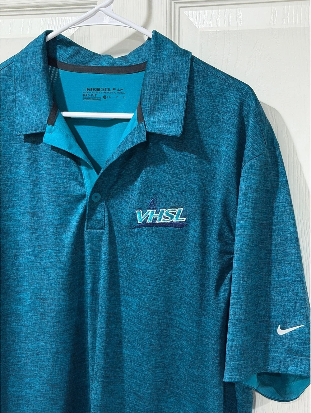 Nike Golf VHSL Men’s XL Teal Dri-FIT Polo Shirt